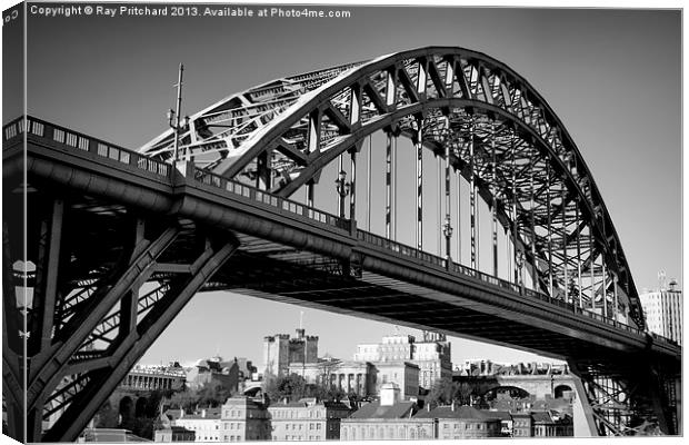 Tyne Bridge Over Newcastle Canvas Print by Ray Pritchard