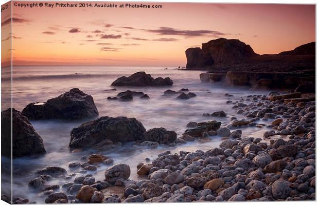 Target Rock Sunrise Canvas Print by Ray Pritchard