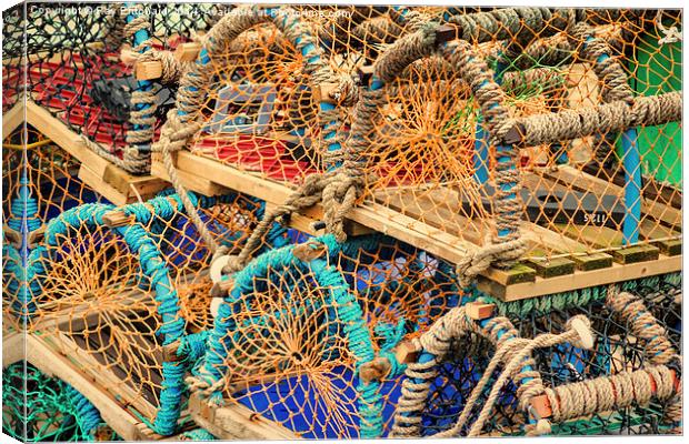 Lobster Pots Canvas Print by Ray Pritchard