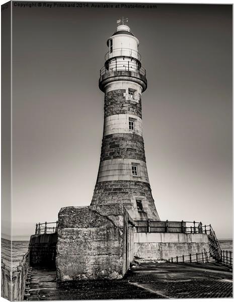 Roker Lighthouse Canvas Print by Ray Pritchard