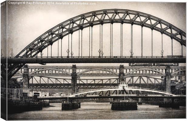 Tyne Bridges Canvas Print by Ray Pritchard