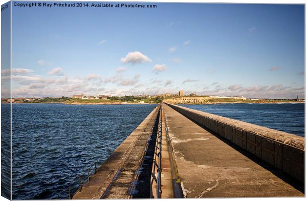  Tynemouth Pier Canvas Print by Ray Pritchard