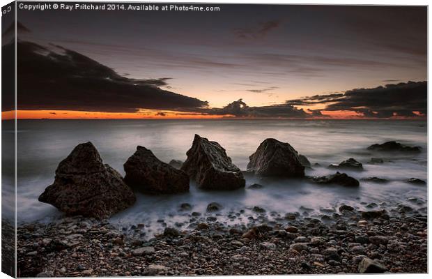  Fallen Sea Stack Canvas Print by Ray Pritchard