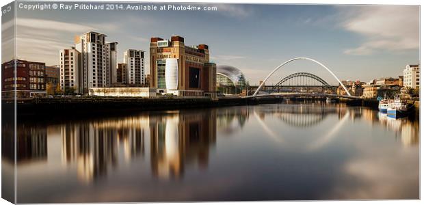  River Tyne View  Canvas Print by Ray Pritchard