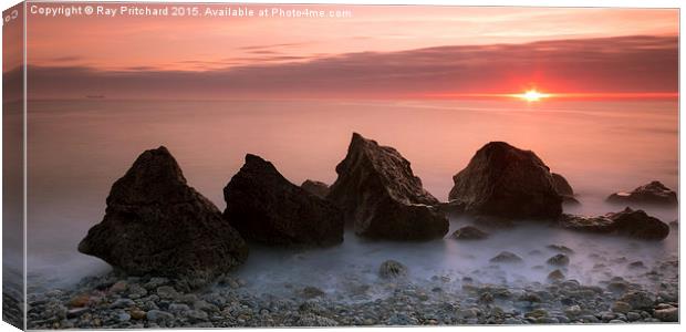 Sunrise at Graham Sands Canvas Print by Ray Pritchard