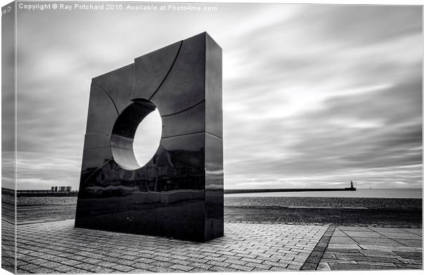  Monolith at Roker Canvas Print by Ray Pritchard