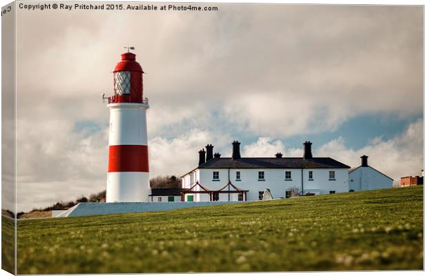  Souter Lighthouse Canvas Print by Ray Pritchard
