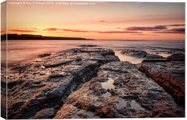  Sunset At St Marys Canvas Print by Ray Pritchard