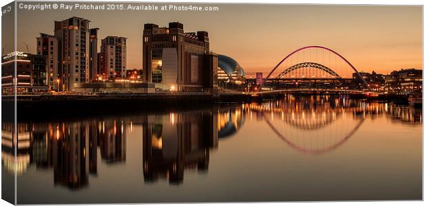  On The Tyne Canvas Print by Ray Pritchard