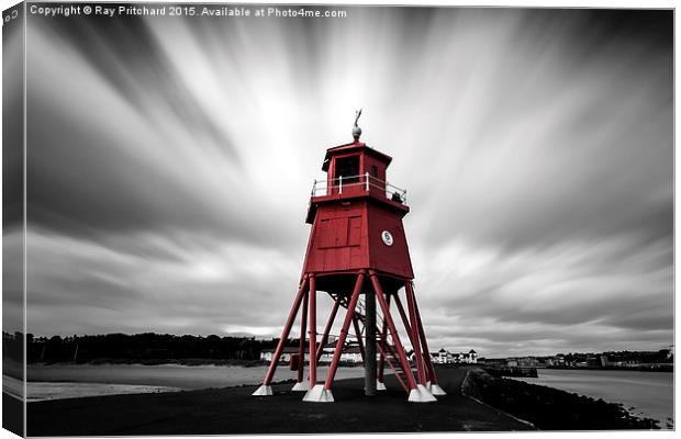  Cloud over The Groyne Canvas Print by Ray Pritchard
