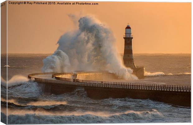 Rough Roker Canvas Print by Ray Pritchard