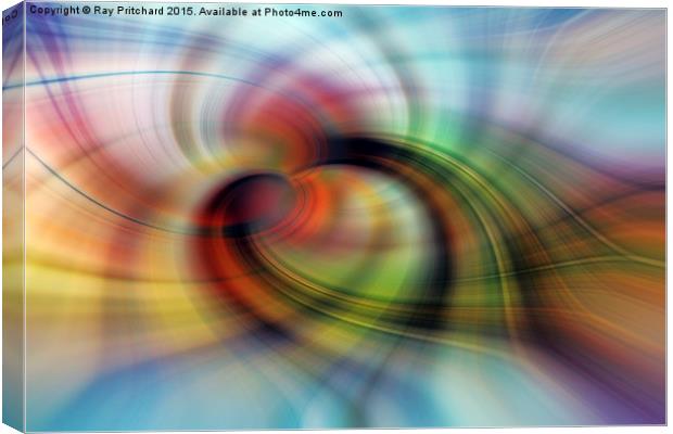  Colour Twirl Canvas Print by Ray Pritchard