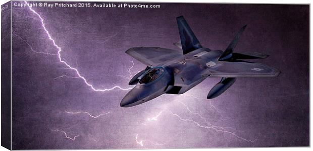  F22 Raptor Jet Canvas Print by Ray Pritchard