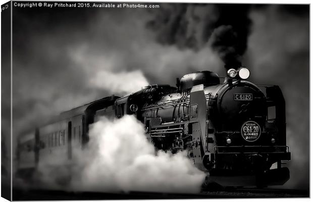 C6120 Steam Locomotive Canvas Print by Ray Pritchard