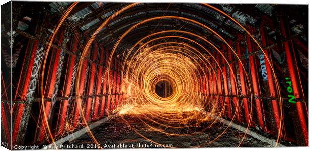 Underground Fire Canvas Print by Ray Pritchard