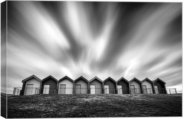 Blyth Beach Huts Canvas Print by Ray Pritchard