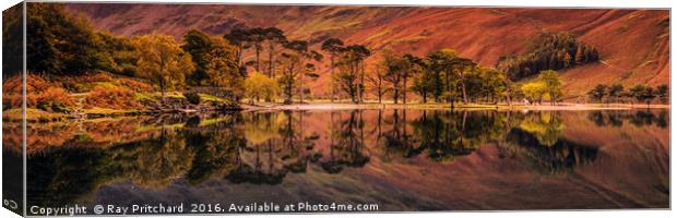 Buttermere Panorama  Canvas Print by Ray Pritchard