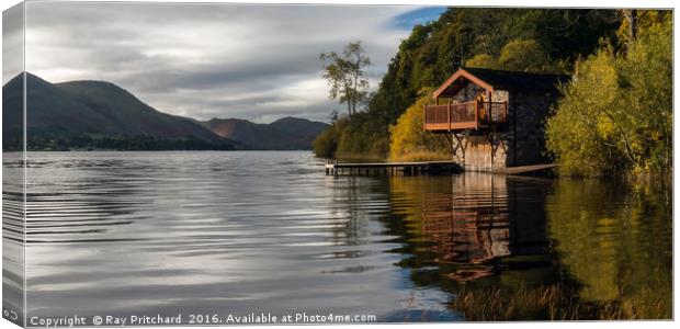 Old Boat House Canvas Print by Ray Pritchard