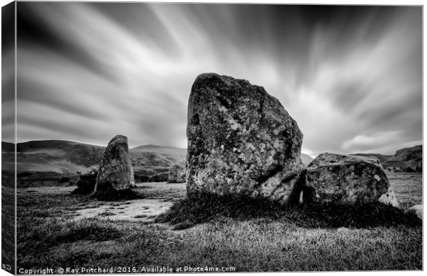 Stones at Castlerigg  Canvas Print by Ray Pritchard