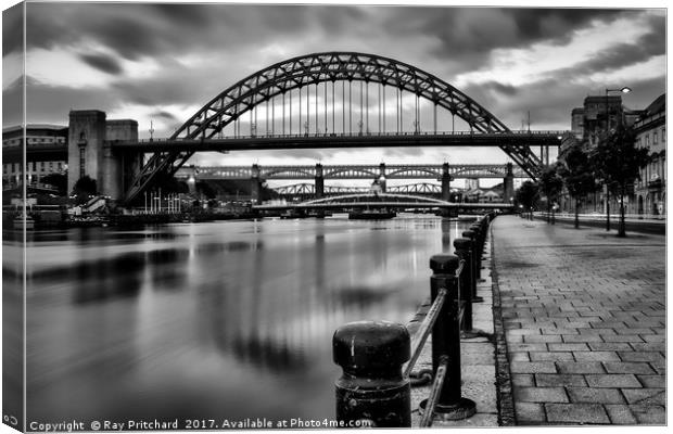 Newcastle Quayside Canvas Print by Ray Pritchard