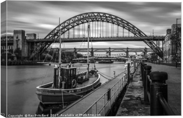 Boat on the River Tyne Canvas Print by Ray Pritchard