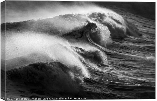 Wave Power Canvas Print by Ray Pritchard