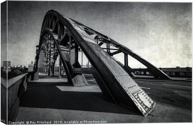 Textured Tyne Bridge Canvas Print by Ray Pritchard