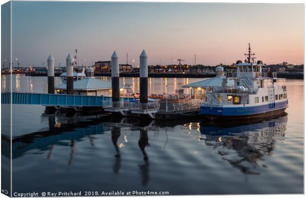 Ripples in the Tyne Canvas Print by Ray Pritchard