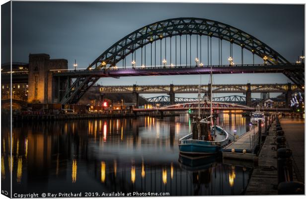 Moody Quayside Canvas Print by Ray Pritchard