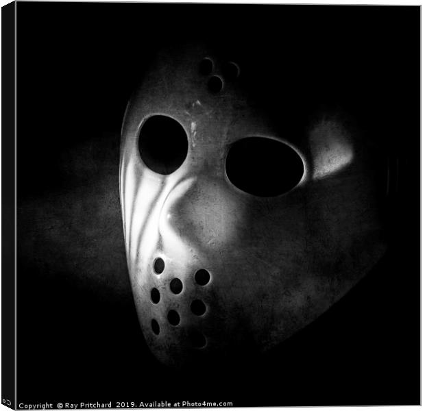 Halloween Mask Canvas Print by Ray Pritchard