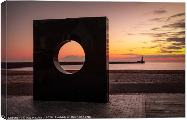 Roker Sunrise Canvas Print by Ray Pritchard