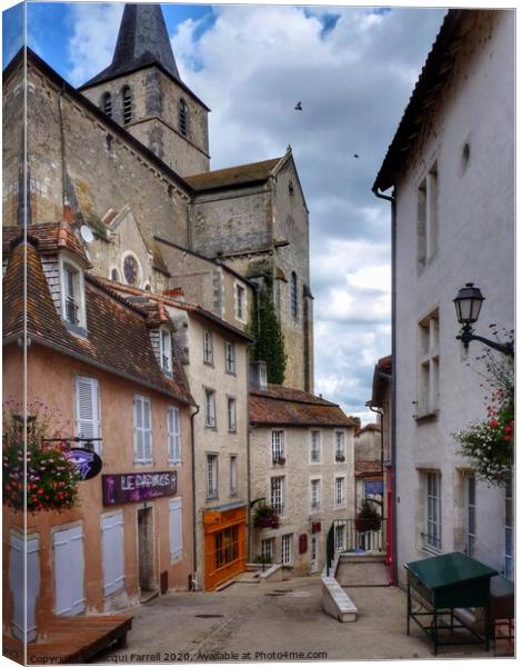 Montmorillon Old Town  Canvas Print by Jacqui Farrell