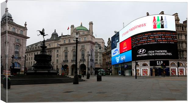  Piccadilly Circus Canvas Print by Liam Hinds