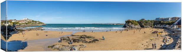 Newquay panoramic Canvas Print by chris smith