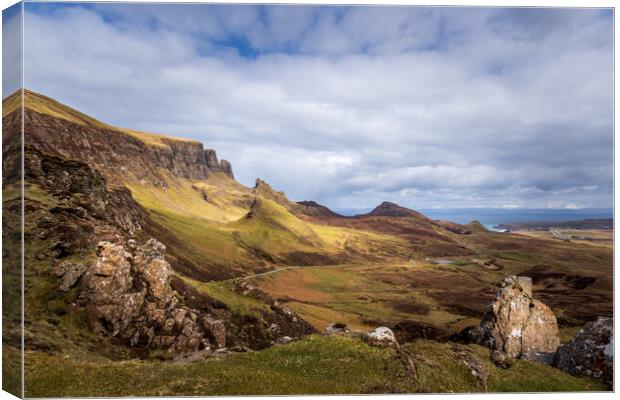 The Quiraing Canvas Print by chris smith