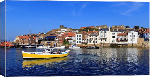 Beautiful day at Whitby. Canvas Print by chris smith
