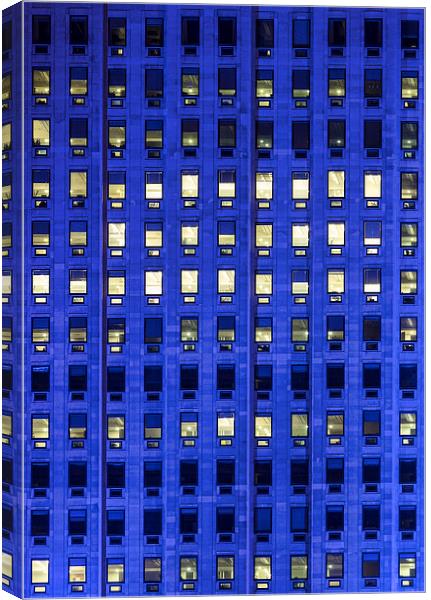 windows on a hight office building Canvas Print by chris smith