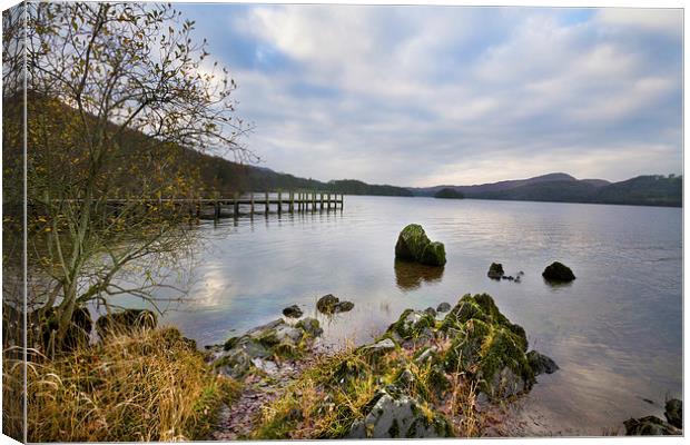 coniston water Lake district cumbria. Canvas Print by chris smith