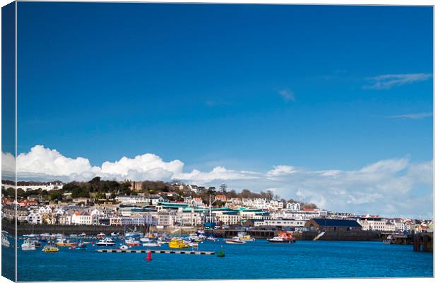 Saint Peter Port,  Guernsey.  Canvas Print by chris smith