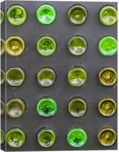Glass bottles   Canvas Print by chris smith