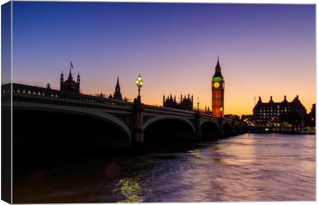 Westminster bridge  Canvas Print by chris smith