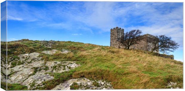 Brentor church   Canvas Print by chris smith