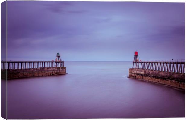 Whitby Pier  Canvas Print by chris smith