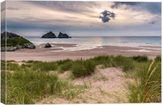 Holywell bay  Canvas Print by chris smith