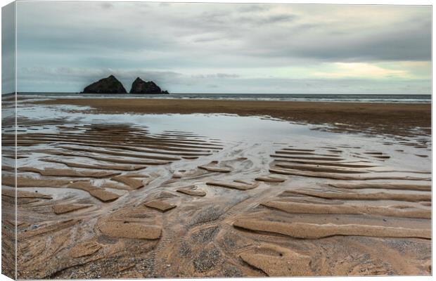 Holywell bay Canvas Print by chris smith