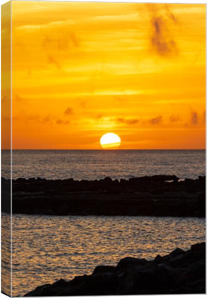 Fuerteventura sunrise Canvas Print by chris smith