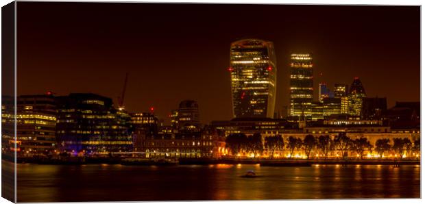 London at night Canvas Print by chris smith