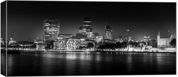 london at night Canvas Print by chris smith
