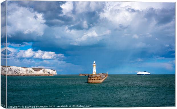 Dover on the Kent Coast Canvas Print by Stewart Mckeown