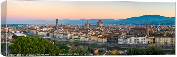 Florence Panoramic Canvas Print by Stewart Mckeown